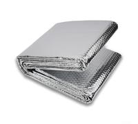 Oniissy Panneaux réflecteurs de radiateur - Isolation des tuyaux - Feuille d'aluminium double face et bulles pour tuyau d'abri de jardin, camping-car (avec autocollants)