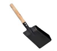 Oniissy Pelle en métal pour cheminée, outils de cheminée, pelle à poussière en acier, pelle à cendres, outils de nettoyage de cheminée (S)