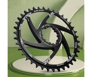 Oniissy Plateau à vitesse unique pour montage direct, décalage de 6 mm, pour pignon en alliage d'aluminium CNC compatible avec VTT, 30T-40T (40T)