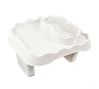 Oniissy Plateau avec design antidérapant réglable pour spa, support de tablette et plateau à goûter pour une expérience relaxante en extérieur, bleu, gris ou beige (beige)