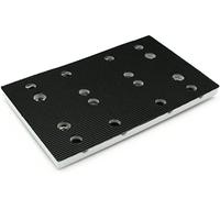 Oniissy Plateau de ponçage Professionnel 80x133 pour RTS 400 REQ, Noir, Patin de ponçage 133 x 80 mm, Patin de Protection Gris Acier, remplace la Feuille Abrasive