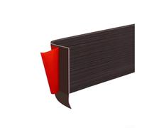 Oniissy Plinthe en PVC souple imperméable de 3 m pour rénovation de la maison avec design en L pour bord et installation de colle (marron)