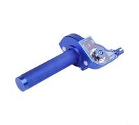 Oniissy Poignée d'accélérateur réglable en aluminium CNC - Câble Twister rapide - Pièces de motocross - Support de serrage réglable (bleu)