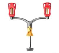 Oniissy Poignée de moulinet de pêche de rechange pour moulinets de lancer d'appâts série 1000-4000, double poignée de manivelle avec tige en alliage d'aluminium et boutons en plastique, légère et