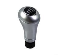 Oniissy Pommeau de levier de vitesse pour W204 C204 C63 C300 C250 W207 A207 W212 2008-2014, transmission manuelle à 5 vitesses, tête de levier de vitesse en plastique gainé de cuir, argent (B)