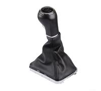 Oniissy Pommeau de levier de vitesse pour Zafira B 2005-2010 | Poignée de vitesse noire 5/6 vitesses | Construction en cuir synthétique et ABS compatible avec les modèles (5 vitesses)