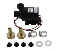 Oniissy Pompe à eau CC 12 V sans balais 800 l/h, silencieuse, submersible, avec pince de buse en laiton pour fontaine, piscine, aquarium, circuit solaire