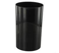 Oniissy Porte-ustensiles de cuisine antidérapant pour outils et vaisselle, étagère de rangement de couverts avec base antidérapante, design creux pour le drainage, matériau PP + TPR, noir (grand)