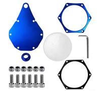 Oniissy Porte-vignette de taxe en alliage d'aluminium CNC - Porte-vignette de moto - Accessoires inclus - Support hexagonal pour licence (SP-001 - Bleu)