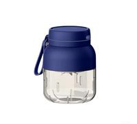 Oniissy Presse-agrumes portable de 600 ml avec 10 lames pour système de mixeur, double couvercles pour boire directement et verrouillage de sécurité, design portable avec cordon pour le sport et