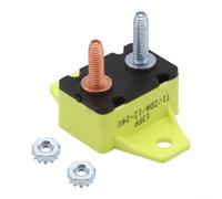 Oniissy Protection contre les surcharges pour voiture, disjoncteur à réinitialisation automatique 5 A-50 A, protection thermique pour chargeurs de batterie, stéréos, camping-cars, remorques, fibre de