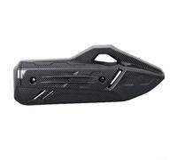 Oniissy Protection de pot d'échappement pour Honda PCX160 2021 à 2024, protection en plastique ABS pour silencieux de moto avec résistance à la chaleur (fibres de carbone)