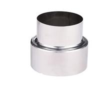 Oniissy Réducteur de tuyau de poêle Ø 100 mm/Ø80 mm, en acier inoxydable résistant à la chaleur, réducteur de tuyau de cheminée, adaptateur de conduit, réduction de tuyau de raccordement de cheminée