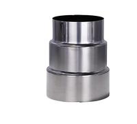 Oniissy Réducteur de tuyau de poêle Ø 110 mm/Ø90 mm, en acier inoxydable résistant à la chaleur, réducteur de tuyau de cheminée, adaptateur de conduit, réduction de tuyau de raccordement de cheminée