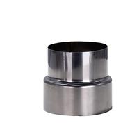 Oniissy Réducteur de tuyau de poêle Ø 80 mm/Ø60 mm, en acier inoxydable résistant à la chaleur, réducteur de tuyau de cheminée, adaptateur de conduit, réduction de tuyau de raccordement de cheminée