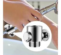 Oniissy Régulateur d'angle de douche avec réglage de 135 degrés et buse fendue à 4 points coude en cuivre pour systèmes de douche standard, régulateur de salle de bain en métal argenté (B)