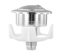Oniissy Robinet de chasse d'eau de rechange à double bouton de chasse d'eau compatible avec Siamp pour Optima 50 Noir mat Argent Doré (Argent)