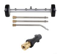 Oniissy Rondelle de buse haute pression de 40,6 cm avec double fonction pour le nettoyage du châssis et le lavage des allées, compatible avec les voitures, camions (3 pour barres)