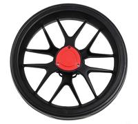 Oniissy Roue de chariot de golf Push-Pull de 25,4 cm, pour chariot de remplacement en mousse EVA légère, en plastique mousse EVA de 10 mm, axe de 255 mm de diamètre, compatible avec la plupart des