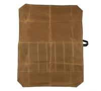 Oniissy Sac à couteaux de chef Kaki, 8 emplacements, sac de rangement en toile cirée imperméable et robuste pour le camping, la randonnée, la cuisine, la cuisine, Voir image, Khaki