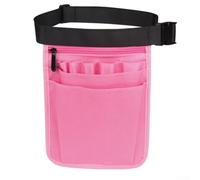 Oniissy Sac banane d'infirmière avec 8 poches - Sac d'allaitement réglable pour infirmières - Sac banane pour infirmières vétérinaires, peut contenir des ciseaux - pour accessoires d'allaitement (rose