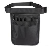 Oniissy Sac banane d'infirmière avec 8 poches - Sac d'allaitement réglable pour infirmières - Sac banane pour infirmières vétérinaires, peut contenir des ciseaux - pour accessoires d'allaitement (noir