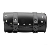 Oniissy Sac de guidon de moto vintage en cuir PU pour ranger les outils, compatible avec la plupart des motos et vélos électriques, design spacieux avec (A)