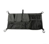 Oniissy Sac de rangement pour poussette pour camping - Filet cargo de 72,4 x 34,3 cm avec poches de séparation, tissu Oxford 600D, séparation humide et sec, crochets d'angle élastiques, noir