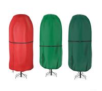 Oniissy Sac de rangement vertical pour sapin de Noël | Housse imperméable en tissu Oxford 210D - Avec sangles réglables | Pour sapin de Noël artificiel de 0,9 m/1,4/1,5/2,7 m (1,2 m, rouge)