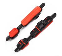 Oniissy Serre-canne à pêche pour pièces de moulinet et réparation - Métal avec revêtement antirouille et base en caoutchouc rouge, 125 x 100 mm, n'endommage pas la tige, facile à installer (A)