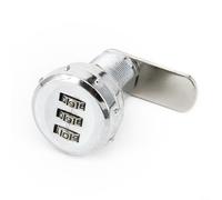 Oniissy Serrure à came numérique sans clé pour boîte aux lettres, armoire, tiroir, boîte à outils avec code à 3 chiffres, 1000 combinaisons, construction en alliage de zinc, longueur du filetage 20 mm