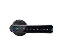 Oniissy Serrure de porte à empreinte digitale sans clé, serrure intelligente, serrure de porte biométrique à clavier pour chambre à coucher, code clavier électronique (noir)