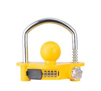 Oniissy Serrure de remorque à combinaison à 4 chiffres haute sécurité avec construction en alliage d'aluminium pour protection antivol et connecteur de couvercle à boule