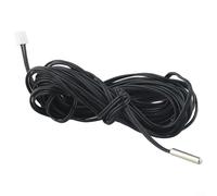 Oniissy Sonde étanche à thermistance 4 x 20 mm 10 K 1 % 3950B avec fil en PVC pour climatiseurs, réfrigérateurs, chauffages et systèmes de contrôle (5 m)