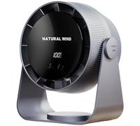 Oniissy Support mural rechargeable par USB, moteur sans balais, circulation d'air silencieuse, contrôle de la vitesse en continu pour la maison, le bureau, ventilateur à main silencieux 36 dB (gris)