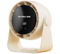 Oniissy Support mural rechargeable par USB, moteur sans balais, circulation d'air silencieuse, contrôle de la vitesse en continu pour la maison, le bureau, ventilateur à main silencieux 36 dB (jaune