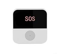 Oniissy Système d'alarme pour personnes âgées avec bouton SOS, sonnette de porte et capteur magnétique - Kit de téléavertisseur WiFi pour un usage domestique, compatible avec application, télécommande