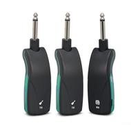 Oniissy Système de microphone sans fil, émetteur et récepteur 2,4 GHz, port de charge de type C, transmission audio, pour guitare électrique pour enregistrement en direct en studio (un à deux)