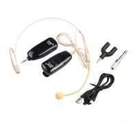 Oniissy Système de microphone sans fil UHF avec casque et émetteur récepteur portatif pour l'enseignement des guides touristiques et amplificateurs de voix, compatible avec haut-parleurs et tables de