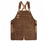 Oniissy Tablier de travail du bois pour charpentiers et électriciens | Tablier de travail en toile épaisse robuste avec fond fendu | Imperméable et résistant à l'usure pour le jardinage (camouflage)