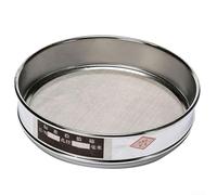 Oniissy Tamis en maille chromée de 20 cm avec écran en acier inoxydable 304 pour test d'échantillons et utilisation en laboratoire, tamis standard de 4 mailles à 600 mailles pour produits