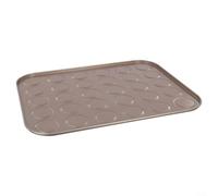 Oniissy Tapis de cuisson en acier au carbone sans macaron avec encoches circulaires pour four et micro-ondes, passe au lave-vaisselle, pour pâtisserie maison et desserts DIY (30 trous)