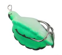 Oniissy Topwater Leurre de grenouille pour la pêche à corps creux avec action réaliste lestée pour lancer long appât en silicone résistant aux accrocs avec double (couleur 4#) (5,5 cm 13,4 g)