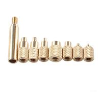 Oniissy TS100 Kit de pointes de fer à souder - Pour écrous d'insertion à chaud M2-M8 - Compatible avec 936 pointes - Pénétrateurs en laiton usiné CNC pour impression 3D en plastique (presse à écrou