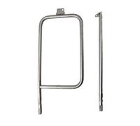 Oniissy Tube de brûleur 65032 pour barbecues à gaz Weber Q300/Q320/Q3000/Q3200 Series - Remplacement pour barbecues à gaz 60036/80385, brûleur incurvé, brûleur droit, acier inoxydable 304 (B)
