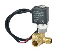 Oniissy Valve solénoïde de compresseur de pompe à air, valves anti-retour carrées avec fil extérieur, vanne électromagnétique, valve unidirectionnelle d'échappement pièces de rechange (B)