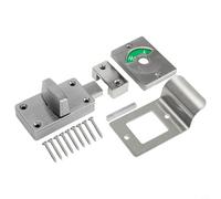 Oniissy Verrou de porte de cabine de toilette en alliage d'aluminium avec indicateur d'engagement vacant rouge et vert pour salle de bain, toilettes publiques, portes de séparation, matériel de