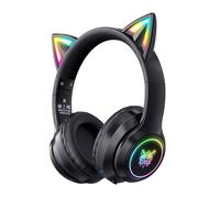 ONIKUMA - B90 Noir - Casque Gaming Bluetooth 5.0 Kawai LED RGB