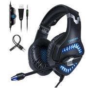 ONIKUMA Casque Gaming pour PS4 Casque Audio Gamer K1 Pro avec micro LED Compatibilité universelle avec Xbox One,PS4,PC.etc
