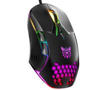 ONIKUMA CW902 souris de jeu filaire 6400DPI RGB rétroéclairage souris d'ordinateur creux Hon